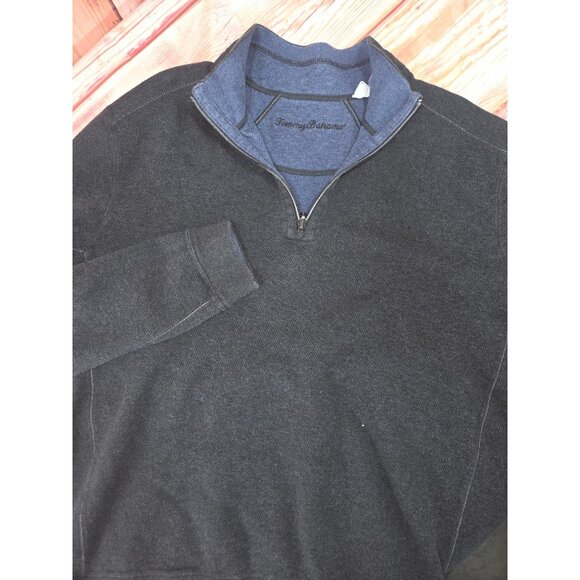 Tommy Bahama Mens Reversible 1/4 Zip Pullover Sweater XL - Picture 7 of 10